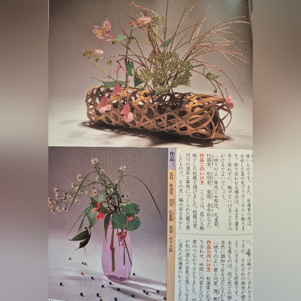 Book of flowers and flower arrangements written in Japanese. - Picture 12 of 12